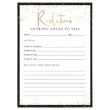 2026 New Year's Resolutions List Printable by LittleSizzle