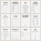 Born in 1994 31st Birthday Party Games Bundle For Men by LittleSizzle