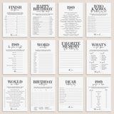 Born in 1989 36th Birthday Party Games Bundle For Men by LittleSizzle