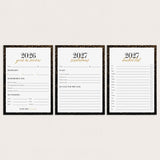 2026/2027 New Years Reflections and Resolutions Cards Printable by LittleSizzle
