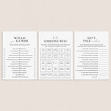 Printable Conversation Cards Get To Know You Games by LittleSizzle