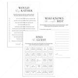 Wedding Anniversary Party Icebreaker Games Printable by LittleSizzle