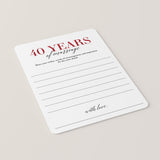 40th Anniversary Party Games Married in 1985 Ruby Wedding