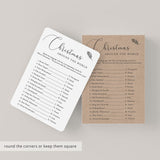 Rustic Christmas Party Game Merry Christmas Around The World