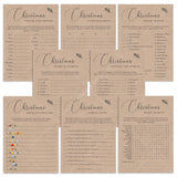 Rustic Christmas Family Games Bundle Kraft Instant Download by LittleSizzle