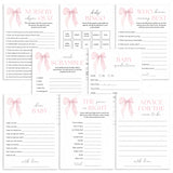 Coquette Baby Shower Games Bundle for Girl Printable by LittleSizzle