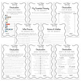 Wavy Border Grad Party Games Bundle Printable by LittleSizzle