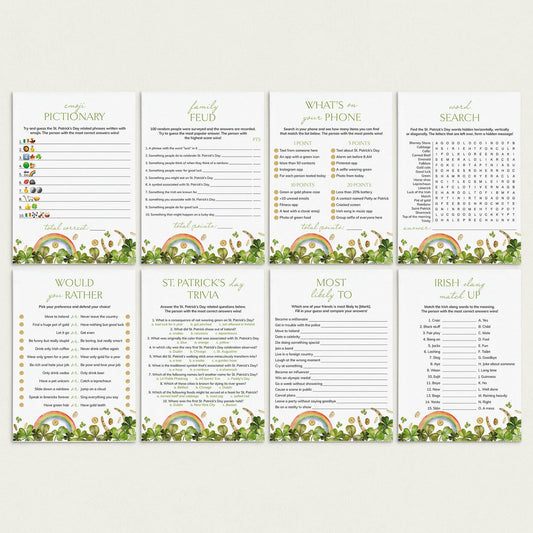 St Pattys Games Bundle Printable by LittleSizzle
