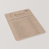 Rustic Christmas Party Game Merry Christmas Around The World