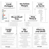 8 Fun Graduation Party Games Printable by LittleSizzle