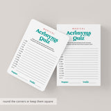 Medical Acronyms Quiz with Answer Key Printable