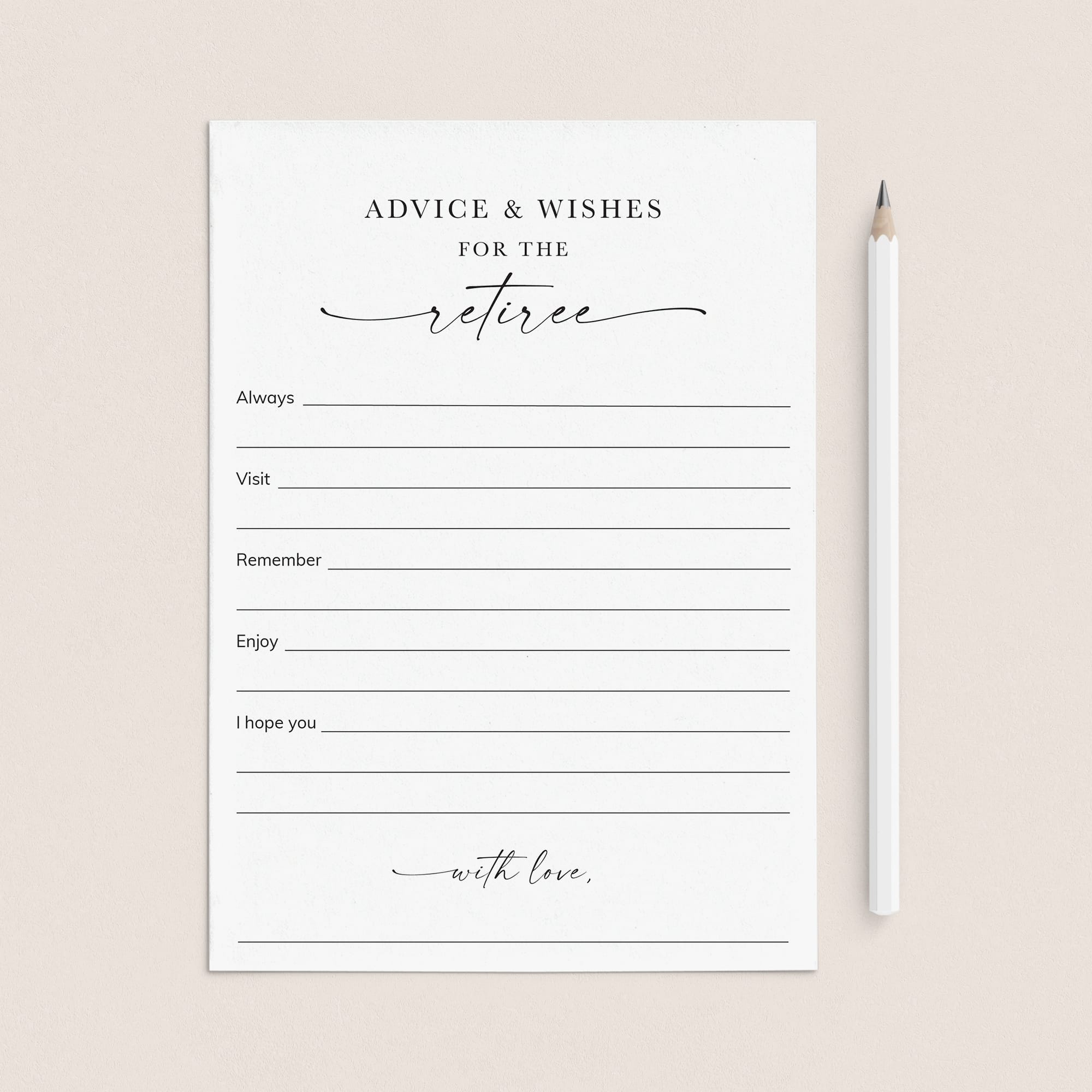 Printable Retirement Wishes and Advice Cards Happy Retirement by LittleSizzle