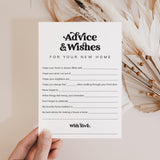 Housewarming Wishes Card Printable | New House Wishes and Advice