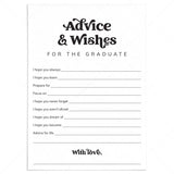 Graduation Advice Cards Printable by LittleSizzle