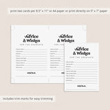 Graduation Advice Cards Printable
