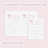 Girl Baby Shower Games Printable Pink Bow Themed