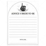 Till Death Do Us Party Bridal Shower Advice Cards Printable by LittleSizzle