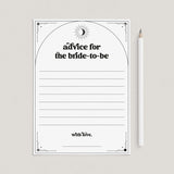 Mystical Bridal Shower Advice Cards Printable by LittleSizzle
