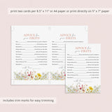 Baby Girl's First Birthday Party Activities Printable