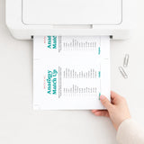 Medical Party Game Anatomy Match Up with Answers Printable