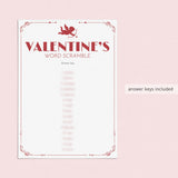 12 Fun Valentine Games Printable