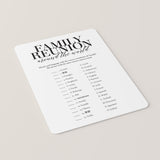 Family Reunion Game Family In Different Languages with Answers Printable