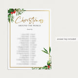 Around The World Christmas Party Game Printable