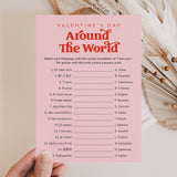 Valentine's Day Game I Love You Around The World Printable
