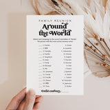 Printable Family Around The World Game with Answers