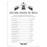 Scandinavian Christmas Game Around The World Printable by LittleSizzle