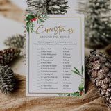 Around The World Christmas Party Game Printable