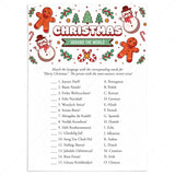 Merry Christmas Around The World Printable Game Card by LittleSizzle