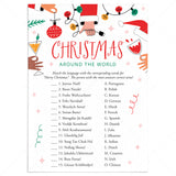 Christmas Around The World Game with Answer Key Printable by LittleSizzle