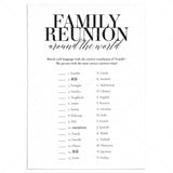 Family Reunion Game Family In Different Languages with Answers Printable by LittleSizzle