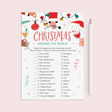 Christmas Around The World Game with Answer Key Printable by LittleSizzle