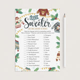 Ugly Sweater Party Game Printable Christmas Around The World by LittleSizzle