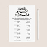 Fun Book Club Game Book Around The World Printable by LittleSizzle