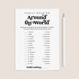 Printable Family Around The World Game with Answers by LittleSizzle