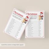 Christmas Family Game with Answer Key