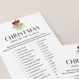 Simple Christmas Game Around The World Printable
