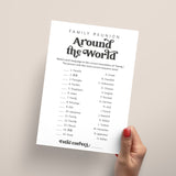 Printable Family Around The World Game with Answers
