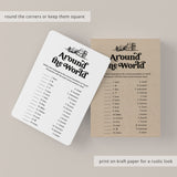 Fun Book Club Game Book Around The World Printable