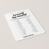 Printable Family Around The World Game with Answers