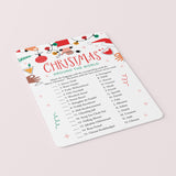 Christmas Around The World Game with Answer Key Printable