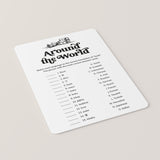 Fun Book Club Game Book Around The World Printable