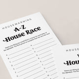 Housewarming A-Z Race Printable