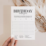 Mens Birthday Party Game Scattergories Printable
