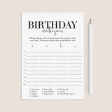 Born in 1934 91st Birthday Party Games Bundle For Men