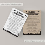 Black Halloween Trivia Quiz Questions and Answers Printable