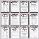 Gothic Halloween Party Games Bundle Printable by LittleSizzle